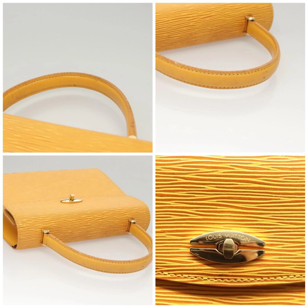 LOUIS VUITTON Epi Malesherbes Hand Bag Tassili Yellow Jonne M52379 Auth ep8616 - Picture 16 of 16